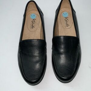 Life Stride Black Men's Slip-On Loafers